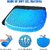 Gel Seat Cushion Ergonomic Breathable Design Pressure Relief Sitter Tailbone Pain Sciatica Pain Back Pain Silicon Seater