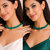 Hydro Crystal Beads Chain , Emerald Green and Dark Green , 2 Qty Combo Pack