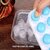 2 pcs 21 Cavity Pop Up Ice Cube Trays for Freezer with Lid with Easy Release Flexible Silicone Bottom, Stackable, 100 B