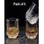 Crystal Whiskey Glass Unbreakable Plastic Glasses for Bourbon, Whisky, Scotch, Cocktails - Set of 6