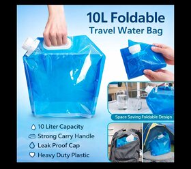 10 Liters Portable Collapsible Water Storage Tank Water Container Water Carrier Lifting Bag Camping Hiking Survival Kit
