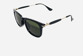 UV Protection, Riding Glasses, Mirrored Spectacle  Sunglasses (Free Size) (For Men & Women, Black)