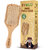 IMECO Bamboo Flat Paddle Hair Brush, Premium Cushioned Hair Brush