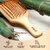IMECO Bamboo Flat Paddle Hair Brush, Premium Cushioned Hair Brush