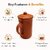 Clay Water Jug with Lid, 800 ml Capacity, Dia 10.5 cm, 14.5x10.5x18 cm, 688 gm, 1 Qty