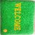 Vibrant Green Welcome Doormat - Durable Outdoor Mat with Textured Surface