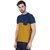 Odoky Men Color Block Round Neck Multicolor  Casual T-Shirts (Pack Of 2)