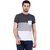 Odoky Men Color Block Round Neck Multicolor  Casual T-Shirts (Pack Of 2)
