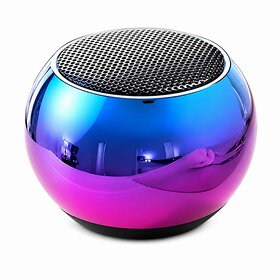 iCall Smallest M4 Wireless Bluetooth Speaker 5W Stereo Channel Portable Bass Speaker with Mic (Multicolor)