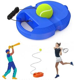 Tennis Trainer Rebound Ball Solo Training Equipment for Tennis & Cricket | Portable Self-Practice Rebounder Kit