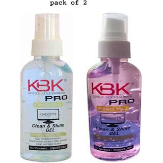 (Pack of 2) Morex Screen Cleaner Gel 100ml Non-Alcoholic for LCD, Laptop, TV & CD/DV