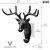 Decorative Multipurpose Self Adhesive Deer Head Hanger Hooks Black