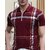 AUSK Mens Casual Printed Cotton Blend Maroon & Beige Summer wear Co-ords set of T-Shirt & Trakpant