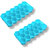 Ice Cube Molds  Trays Easy Release Ice Cube Trays for Chilling , Blue Plastic Ice Cube Tray(Pack of2)