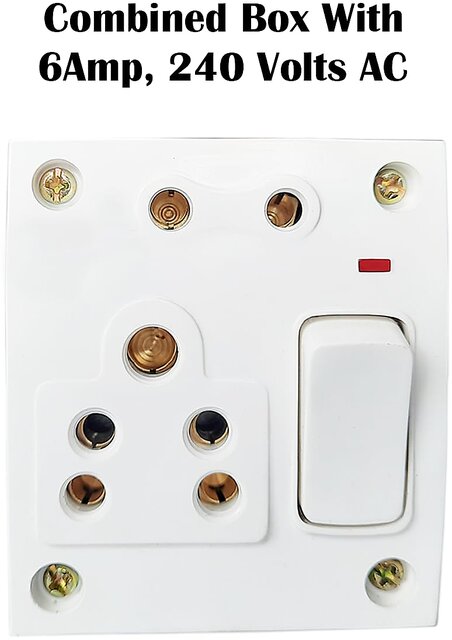 Buy (pack of 2) Combined Extension Box 1 Switch 2 Socket 6Amp Online ...