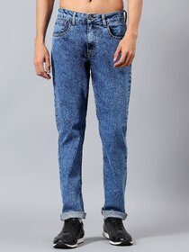 Meghz Blue Slim Fit Mid Rise Ankle Length Jeans
