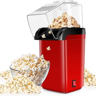 Oil-Free Hot Air Popcorn Maker  Electric Popper Machine for Healthy, Fast Snacks, Easy to Use, Ideal for Home, Ki