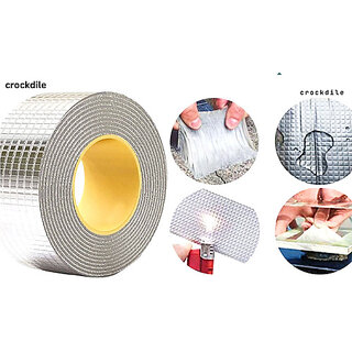 (Pack of 1) Leak-Proof Aluminum Tape for HVAC Systems  10 cm Butyl Tape, Silver