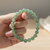 Green Aventurine Bracelet 8mm Energized  Luck, Prosperity  Heart Healing