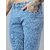 Meghz Light Blue Slim Fit Mid Rise Ankle Length Jeans