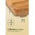 IMECO Bamboo Chopping Board Medium (30 x 20 cm), Scratch Resistant Cutting Board