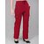 T Dot Women Red Solid Mid Rise Cargo Trouser