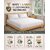 Plaid Double Fitted Bed Sheet - Green  Gray