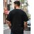 AUSK Mens Casual Printed Cotton Blend Black & Beige Summer wear Co-ords set of T-Shirt & Trakpant