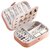PU Big Jewellery Box  PU Leather Magnetic Buckle Portable Storage Box Case with Dividers Container for Rings, Earrings,
