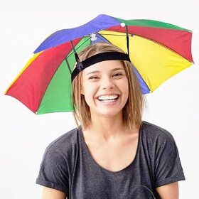Ahina Compact Umbrella Hat for Adults  Hands-Free Rain Protection Gear