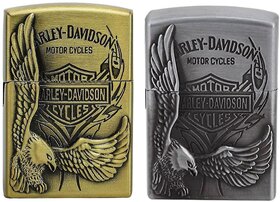 ANK Hub moter-Gold  moter silver pocket lighter (pack of 1, colour as per availability)