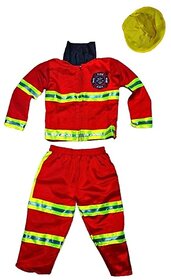 Fireman Fancy Dress Brave Hero Helper Costume For Kids