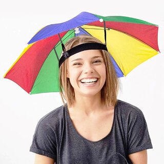 Ahina Compact Umbrella Hat for Adults  Hands-Free Rain Protection Gear