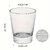 ELVEN Round Shot Glass for Vodka Shot  Tequila Shot  Liquor Shot  Made of Glass  40ml  Set of 6