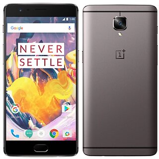 OnePlus 3T (Gunmetal, 6GB RAM + 64GB memory)(Refurbished)(1 Year Warranty Bazaar Warranty)