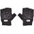 RMA6012  ROMIC MOTORCYCLE HALF HAND GLOVES BLACK-LARGE