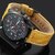 Curren Round Dial Brown Leather Strap Quartz Watch for Men