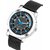 Hrv Men'S Round Dial Black Strap Analog Watch