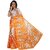 SVB Saree Multicolor Art Silk Block Print Saree Without Blouse