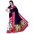 SVB Saree Multicolor Bhagalpuri Silk Block Print Saree With Blouse