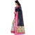 SVB Saree Multicolor Bhagalpuri Silk Block Print Saree With Blouse