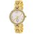 HRV Gold crystal studded chronograph bracelet strap beautiful women Watch