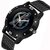 Hrv Men Black Round Dial Strap Analog Watch