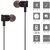 Orenics Black Wireless Bluetooth In the Ear Earbud Sports Magnetic Earphone with Mic for All Smartphone