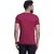 Odoky Maroon Printed Cotton Round Neck Casual T-Shirt For Men NR