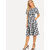 Code Yellow Women Black White Check Tie Waist Fit Flare Short Dress