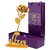 24K Artificial Rose for Birthday and Anniversary, 10 Inches( Golden with Love Stand)