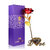 Valentine Day Gifts 24k Red Foil Rose Flower with Beautiful Photo Frame Flower Stand