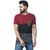 Odoky Mens Multicolor Block Print Cotton Blend Round Neck T-Shirt