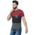 Odoky Mens Multicolor Block Print Cotton Blend Round Neck T-Shirt